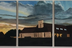 Windy Oaks, [Triptych], 2010, oil, 3 at 48 x 36 in. [03] NFS