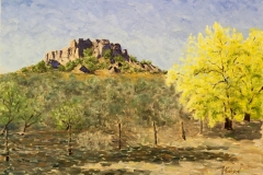 Early Fall-Davis Mountains, 2018, Oil, 18 x 24 in.