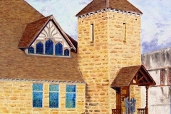 Old Presbyterian Church on Main Street, 2009, oil, 24 x 20 in. [14] NFS