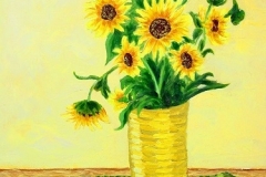 Still Life with Texas Sunflowers, 2006, oil, 20 x 16 in. [06]